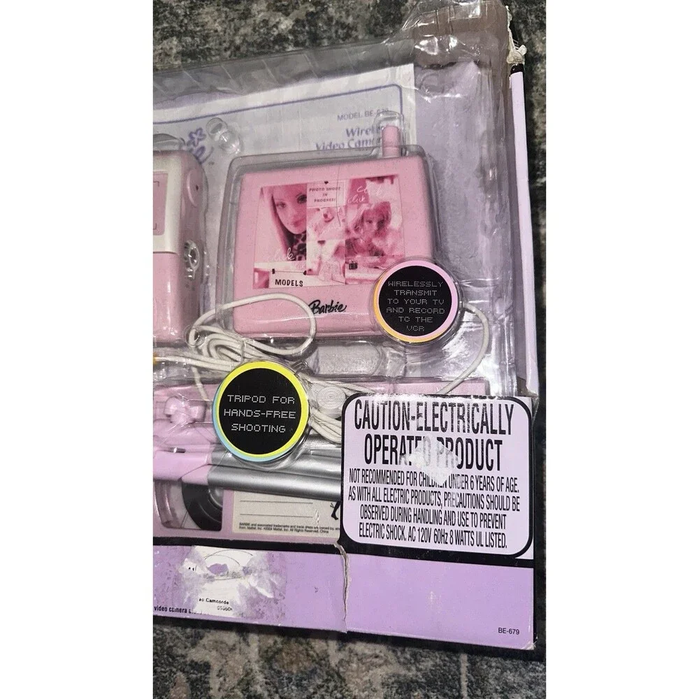 BARBIE VIDEO CAM WIRELESS VIDEO CAMERA PLAY SET - NEW OPEN BOX